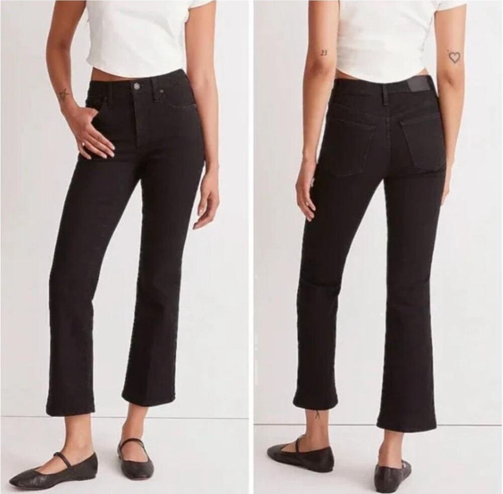 Madewell Cali Demi boot black luxe size 31 normcore jeans
